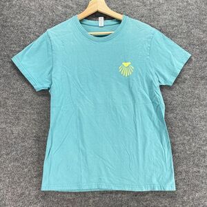 5/$45 Roly T-Shirt Women M Medium Blue Crew Neck Short Sleeve Cotton